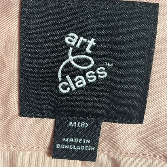 Art Class Girls Size M 8 Pink Quilted Hoodie Kangaroo Pockets Snap Collar NWT - Picture 4 of 16